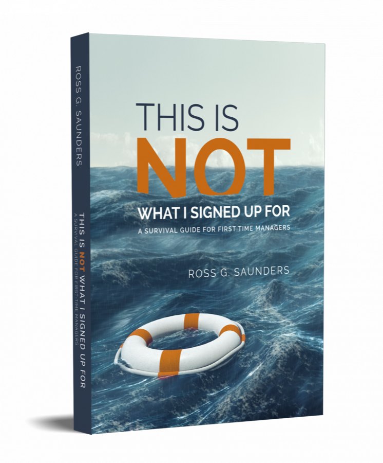 This Is Not What I Signed Up For — book cover, a life ring floating in a stormy sea